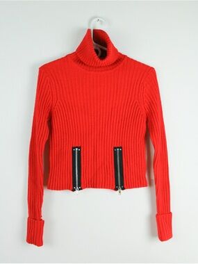 Jean Paul Gaultier for Target Red Ribbed Sweater in Size XS.